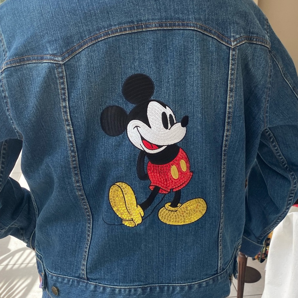 Mickey sequin jean jacket